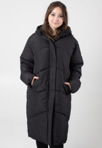 Noisy May – Tenna Long Black – Jacke – Schwarz – M – Obermaterial: 100% Polyester; Futter: 100% Polyester