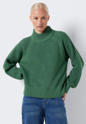 Noisy May – Timmy Highneck Foliage Green – Pullover – Grün – XS – 100% Polyacryl