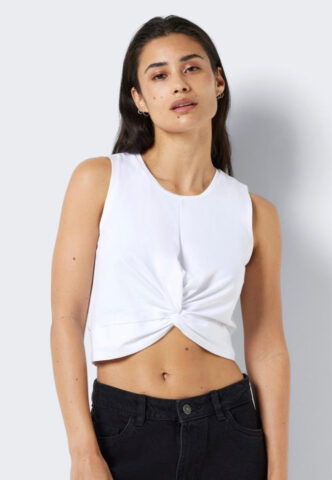 Noisy May – Twiggi Bright White – Oberteil – Weiß – XL – 95% Baumwolle, 5% Elastan