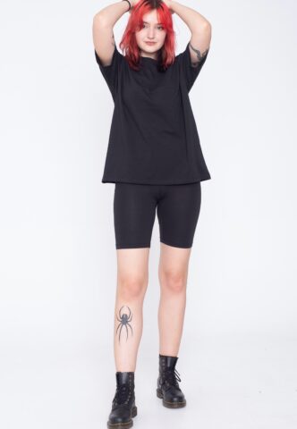 Noisy May – Cecilie Coordinated Set Black T-Shirt und Pants – Set – Schwarz – XS – 95% Baumwolle, 5% Elastan