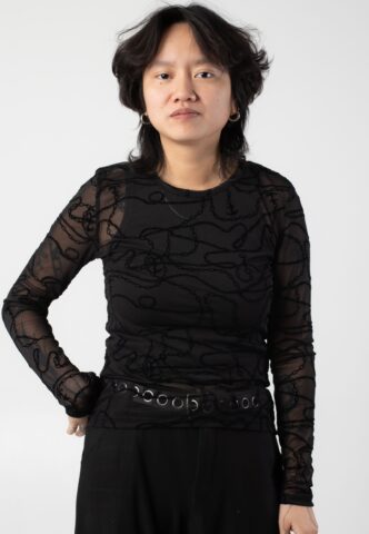 Noisy May – Cemre O Neck Mesh Black Chain – Oberteil – Schwarz – XS – gid://shopify/Metaobject/72785363181
