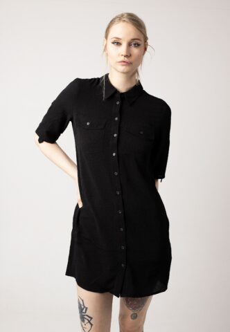 Noisy May – Clara Signe Black – Kleid – Schwarz – XS – 97% Baumwolle, 3% Polyester