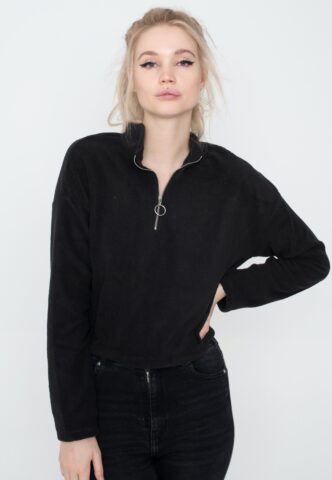 Noisy May – Misser Cropped – Sweater – Schwarz – XS – 100% Polyester
