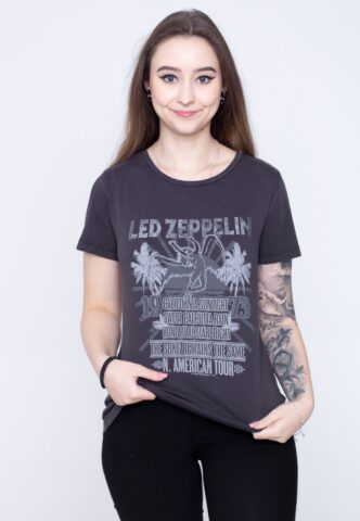 Noisy May x Led Zeppelin – Nate Washed Black – T-Shirt – Schwarz – M – 100% Baumwolle