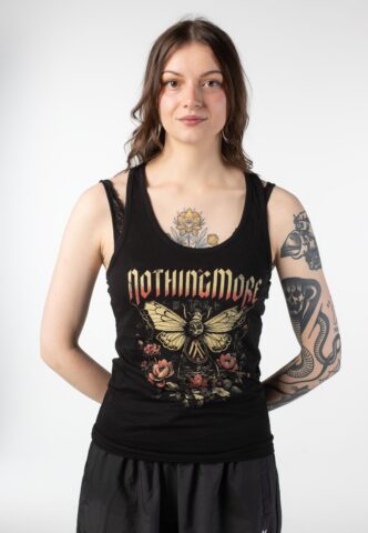 Nothing More – Death Moth Racerback – Tank – Schwarz – M – 100% Baumwolle
