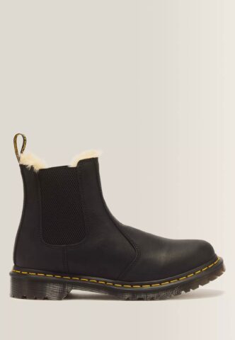 Dr. Martens – 2976 Leonore Burnished Wyoming Black – Girl Schuhe – Schwarz – EU 36 – Leather/Textile/Gummi