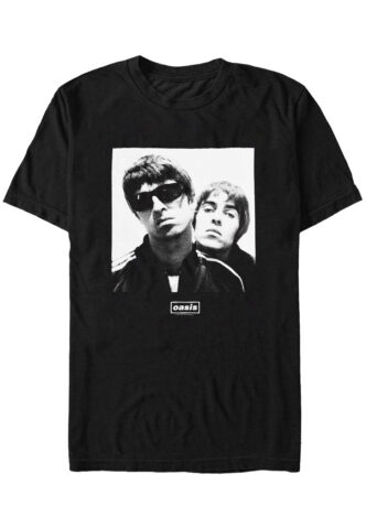 Oasis – Noel & Liam Square Photo – T-Shirt – Schwarz – XXL – 100% Baumwolle