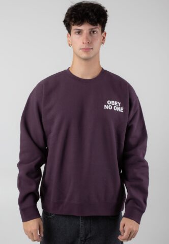 Obey – No One Plum Perfect – Sweater – Lila – XL – 59% Baumwolle, 41% Polyester