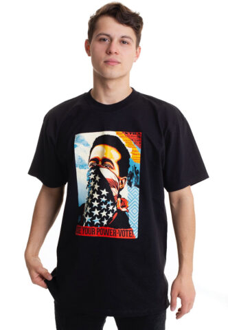 Obey – American Rage Vote – T-Shirt – Schwarz – M – 100% Baumwolle