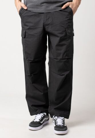Obey – Big Timer Cargo Washed Black – Hose – Schwarz – W33 – 100% Baumwolle