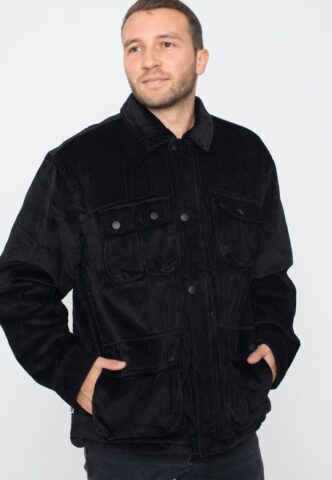 Obey – Larson Black – Jacke – Schwarz – XL – Shell: 100% Baumwolle; Lining: 100% Polyester