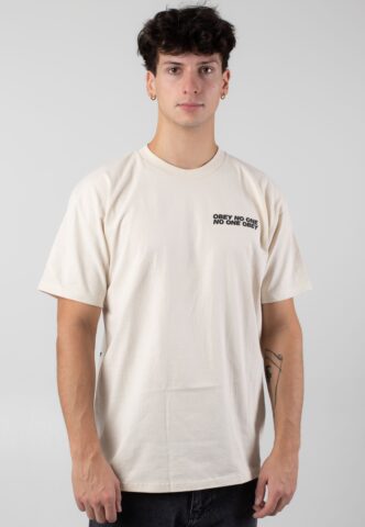 Obey – No One Cream – T-Shirt – Beige – M – 100% Baumwolle