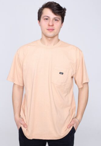 Obey – Timeless Recycled Pocket Pigment Rabbits Paw – T-Shirt – Orange – M – 60% Baumwolle, 40% Polyester