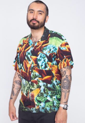 Obey – Bloom Orange Multi – Hemd – Mehrfarbig – M – 100% Viskose
