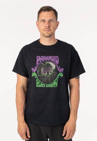 OJ Wheels x Black Sabbath – Paranoid Witch – T-Shirt – Schwarz – M – 100% Baumwolle