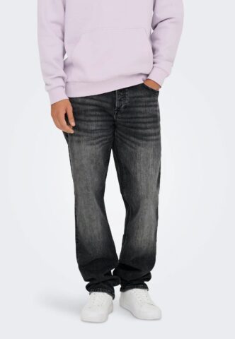 Only & Sons – Edge Performance Straight Washed Black – Jeans – Schwarz – W36 / L34 – gid://shopify/Metaobject/304462430445