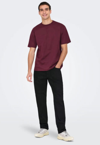 Only & Sons – Edge Straight Black Denim – Jeans – Schwarz – W30 / L34 – gid://shopify/Metaobject/304618045677