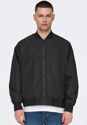 Only & Sons – Gavin Bomber Black – Jacke – Schwarz – S – 100% Polyester