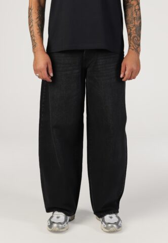 Only & Sons – Kayce Barrel Black Denim – Jeans – Schwarz – W33 / L32 – 100% Baumwolle