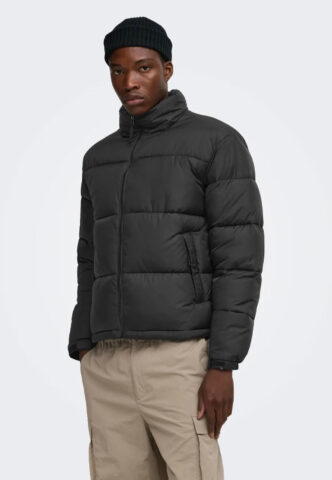 Only & Sons – Maverick Puffer Black/Black – Jacke – Schwarz – XL – 100% Nylon