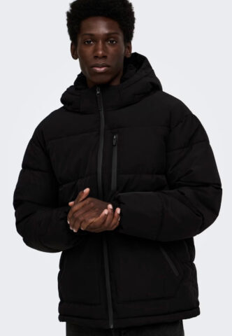 Only & Sons – Romo Puffer Black – Jacke – Schwarz – XXL – 90% Nylon, 10% Elastan