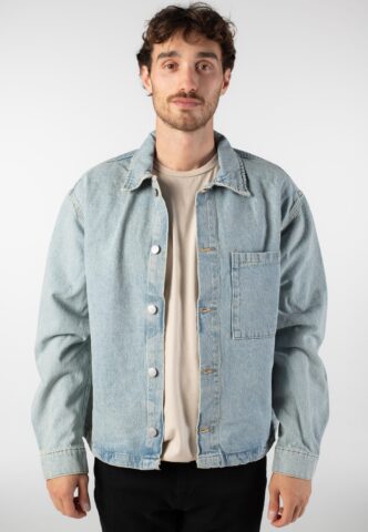 Only & Sons – Sprick Box Medium Blue Denim – Jeansjacke – Blau – S – 100% Baumwolle
