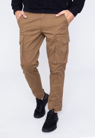 Only & Sons – Kim Cargo PG 0490 Olive Night – Hose – Blau – W28 / L30 – 98% Baumwolle, 2% Elastan
