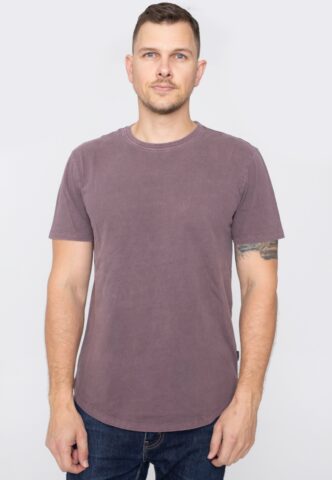Only & Sons – Ron Life Longy Huckleberry – T-Shirt – Lila – S – 100% Baumwolle