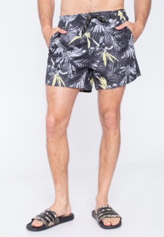 Only & Sons – Ted Swim Flora Black – Board Shorts – Schwarz – XL – 100% Polyester