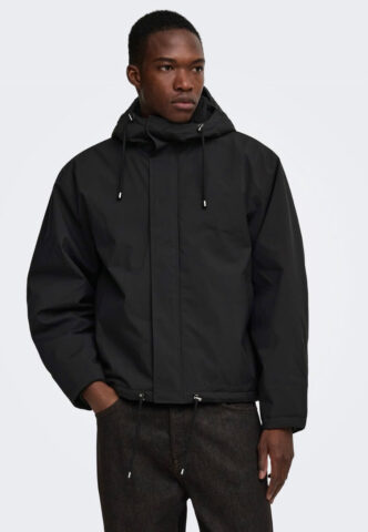 Only & Sons – Alex Black/Black Sherpa – Jacke – Schwarz – S – gid://shopify/Metaobject/68981162221