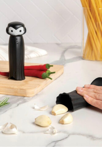 Ototo – Drac N‘ Roll – Garlic Peeler – Schwarz – Onesize – 100% Silikon