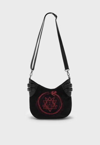 Killstar x Alchemy England – Ouroboros Infinitus Black/Red – Tasche – Schwarz – Onesize – 80 % Polyester, 20 % Polyurethan