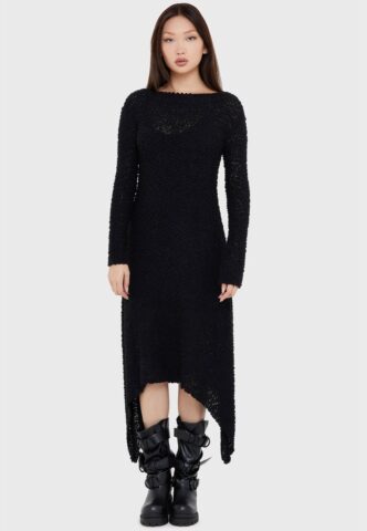 Killstar x Kihilist – Overwalk Black – Kleid – Schwarz – XS – 69% Polyamide, 31% Polyacrylic