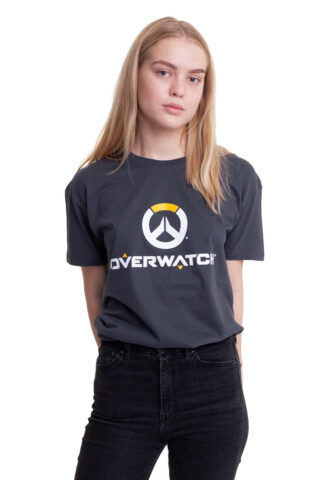 Overwatch – Logo Grey – T-Shirt – Grau – S – 100% Baumwolle