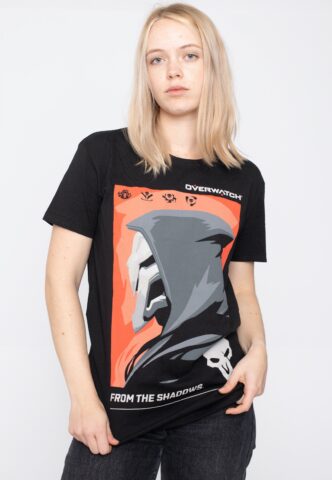 Overwatch – Reaper Profile – T-Shirt – Schwarz – XL – 100% Baumwolle
