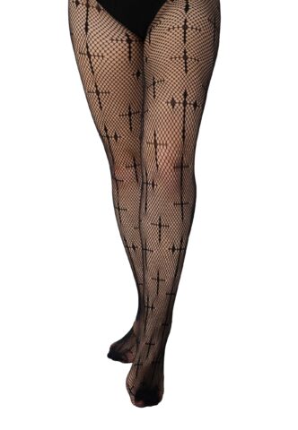Pamela Mann – Latin Cross Net Black – Strumpfhosen – Schwarz – Onesize – 92% Nylon, 8% Elastan