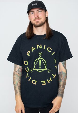 Panic! At The Disco – Circle Logo Gradient – T-Shirt – Schwarz – M – 100% Baumwolle