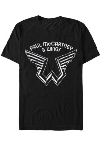 Paul McCartney – Wings Logo – T-Shirt – Schwarz – XXL – 100% Baumwolle