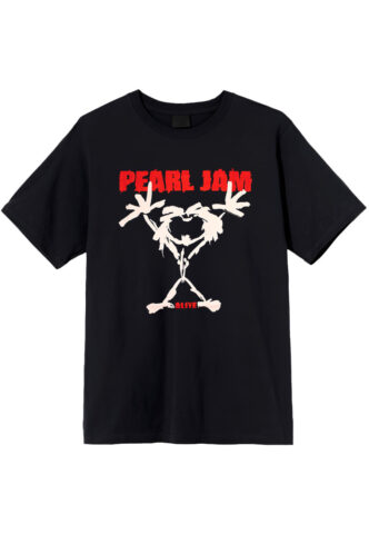 Pearl Jam – Stickman – T-Shirt – Schwarz – XL – 100% Baumwolle