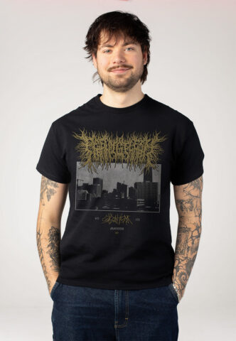 Peeling Flesh – Skyline – T-Shirt – Schwarz – 3XL – 100% Baumwolle