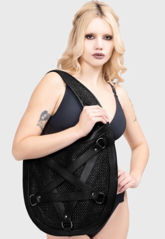 Killstar – Penta Waves Black – Tasche – Schwarz – Onesize – 100% PVC