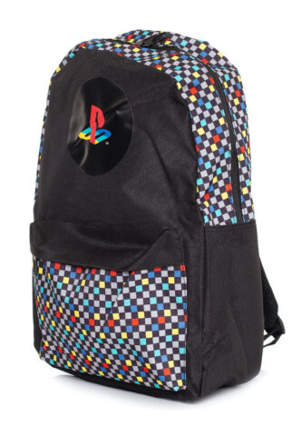 Playstation – Retro AOP – Rucksack – Schwarz – Onesize – 100% Polyester