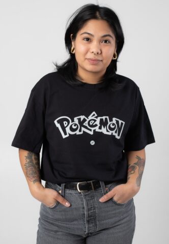 Pokémon – Logo – T-Shirt – Schwarz – XXL – 100% Baumwolle