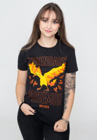 Pokémon – Legendary Moltres – T-Shirt – Schwarz – XXL – 100% Baumwolle