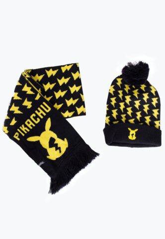 Pokémon – Pikachu – Geschenk Set – Schwarz – Onesize – 100% Polyacryl