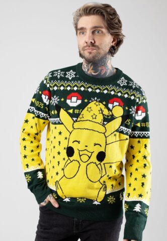 Pokémon – Pikachu Xmas Knit – Pullover – Mehrfarbig – XXL – 50% Baumwolle, 50% Polyacryl