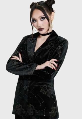 Killstar – Polaris Night Multi – Blazer – Schwarz – L – gid://shopify/Metaobject/589222543597