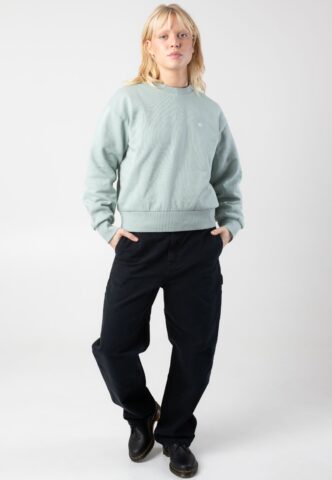 Carhartt WIP – W‘ Casey Frosted Green/Silver – Sweater – Grün – M – 100% Baumwolle