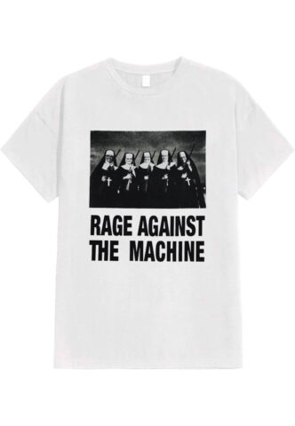 Rage Against The Machine – Nuns And Guns White – T-Shirt – Weiß – M – 100% Baumwolle