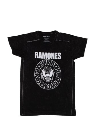 Ramones – Presidential Seal Snow Wash – T-Shirt – Schwarz – S – 100% Baumwolle